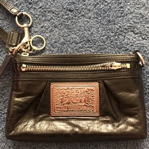Black Coach Wristlet
